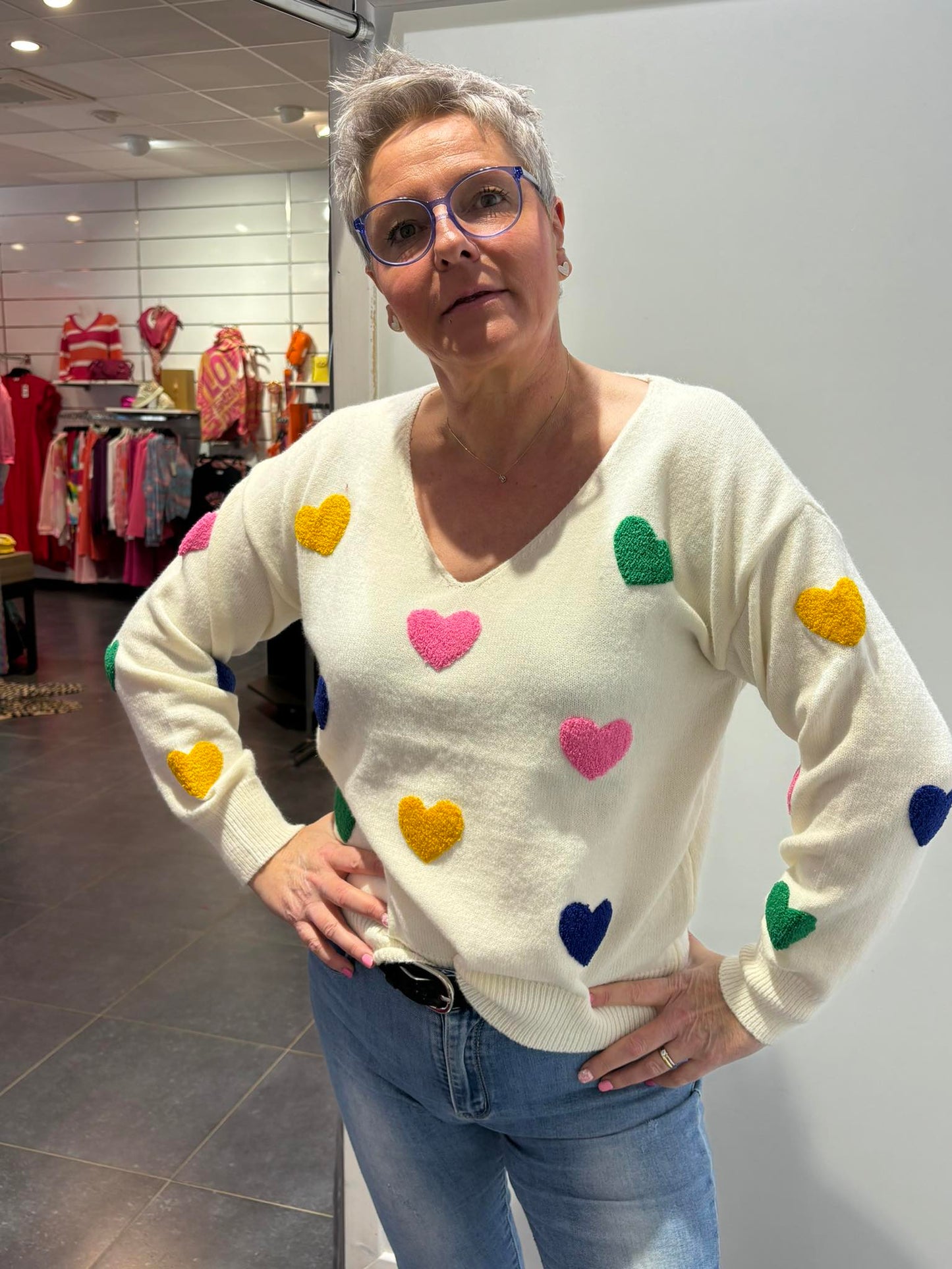 Pull petits coeurs