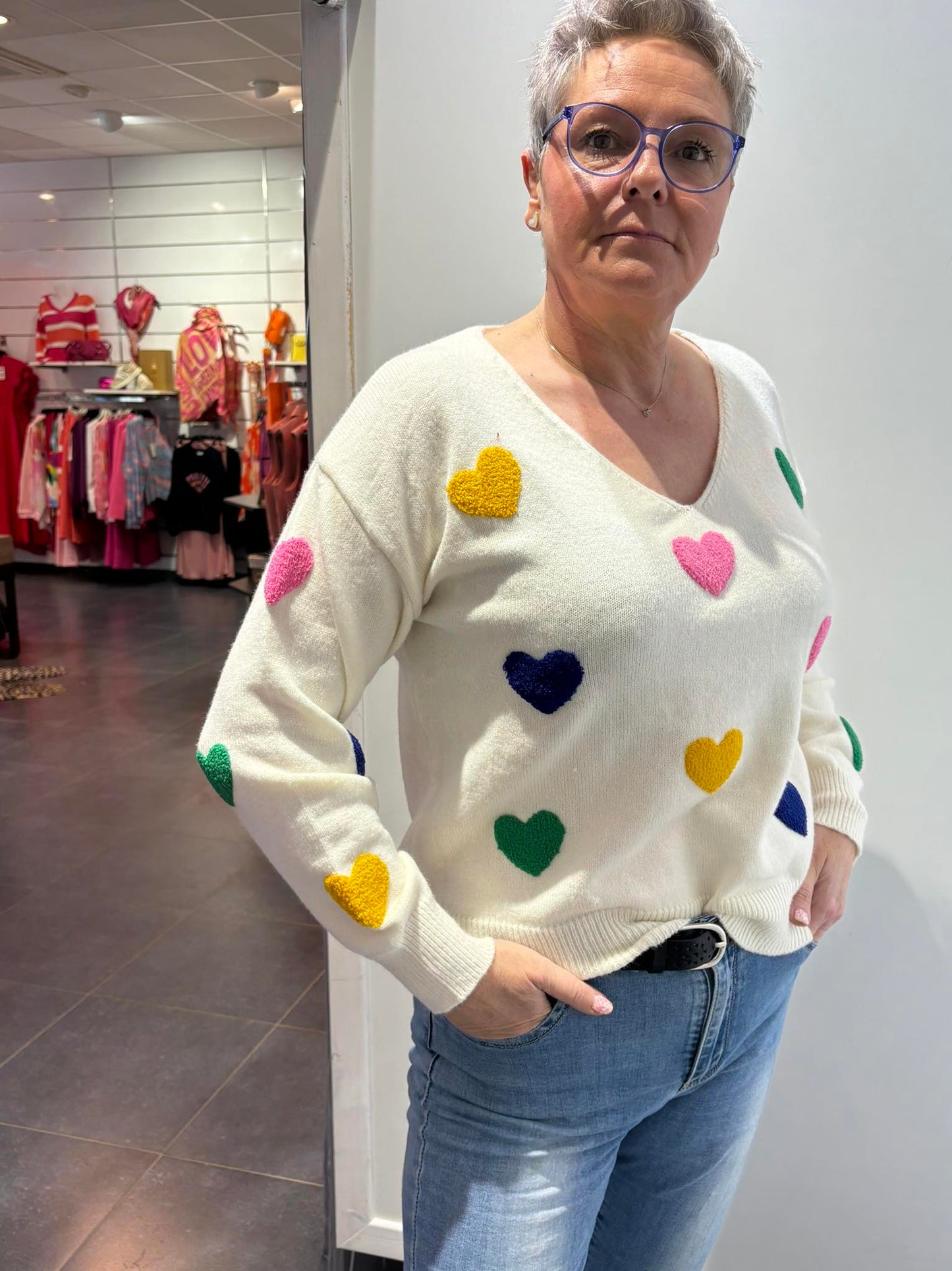 Pull petits coeurs