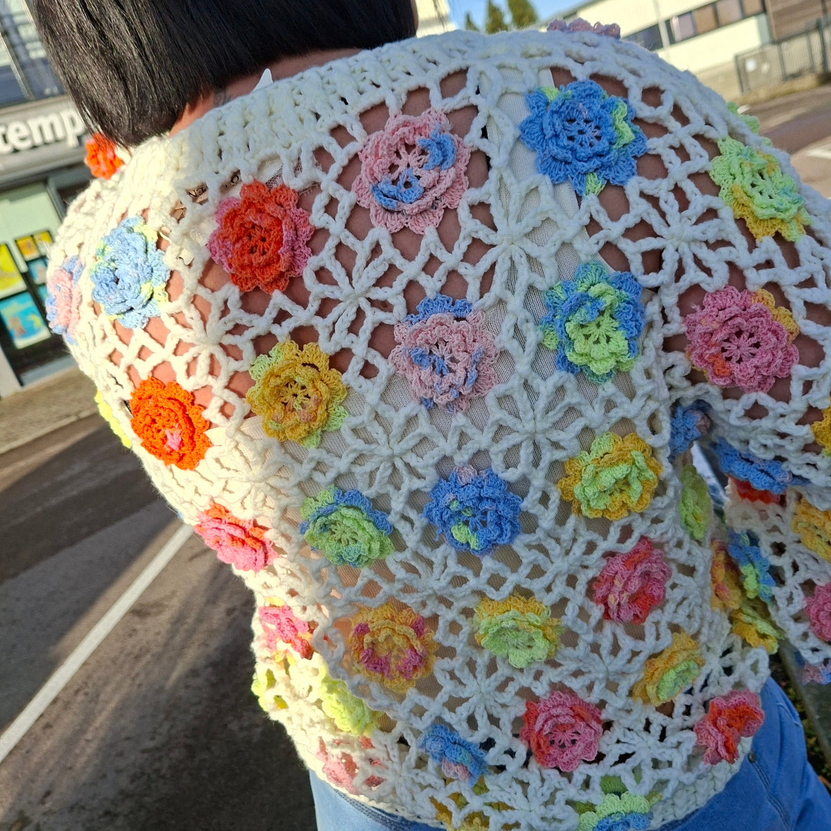 Pull fantaisie crochet
